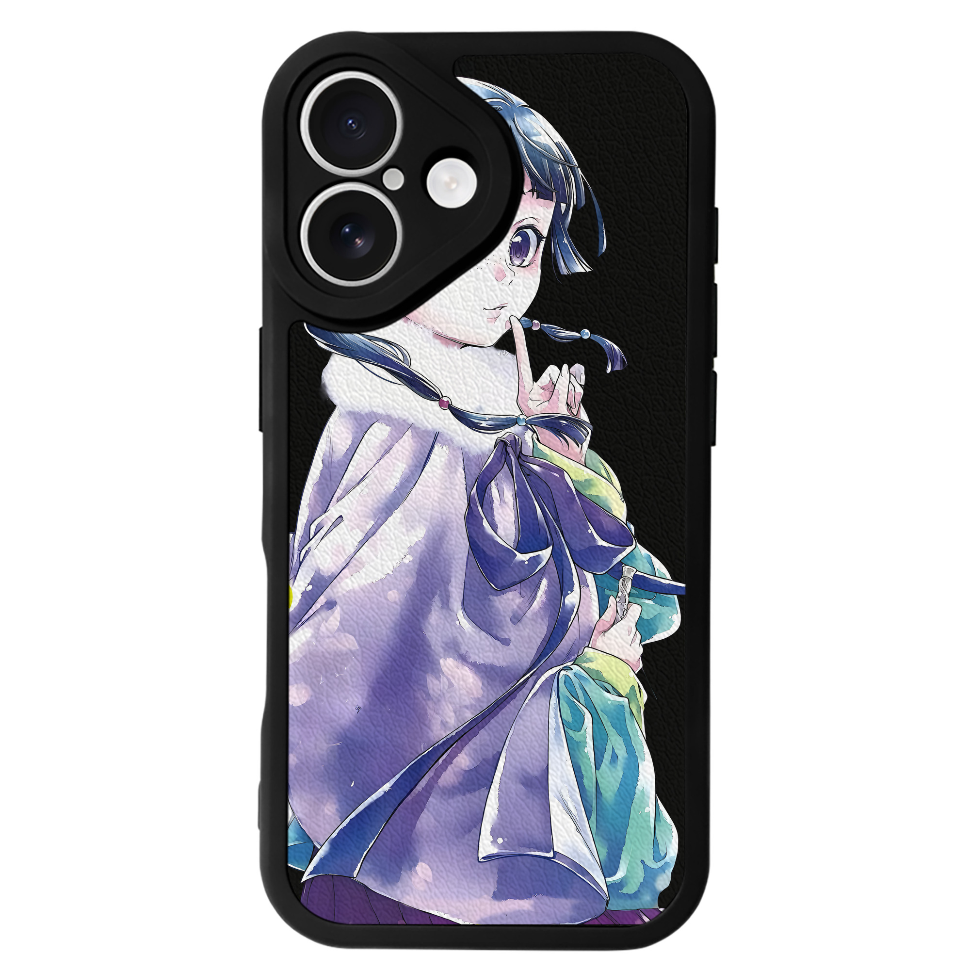 （画像用） 薬屋のひとりごと The Apothecary Diaries 【iPhone 16シリーズ対応】シリコンスマホケース（レザー調） 材質：シリコン